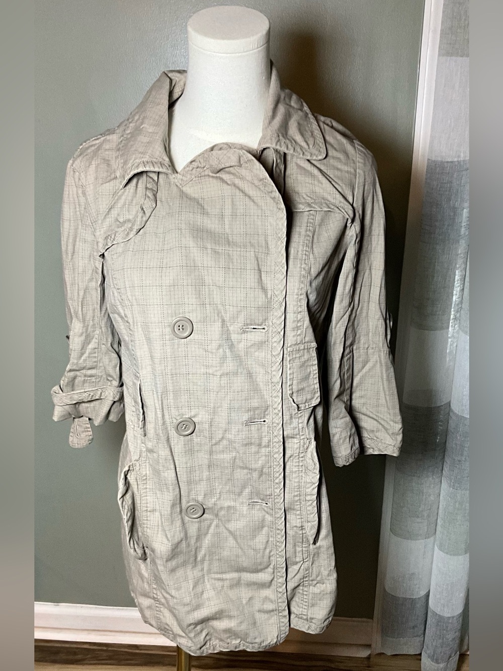 Forever 21 Light Taupe Trench Coat